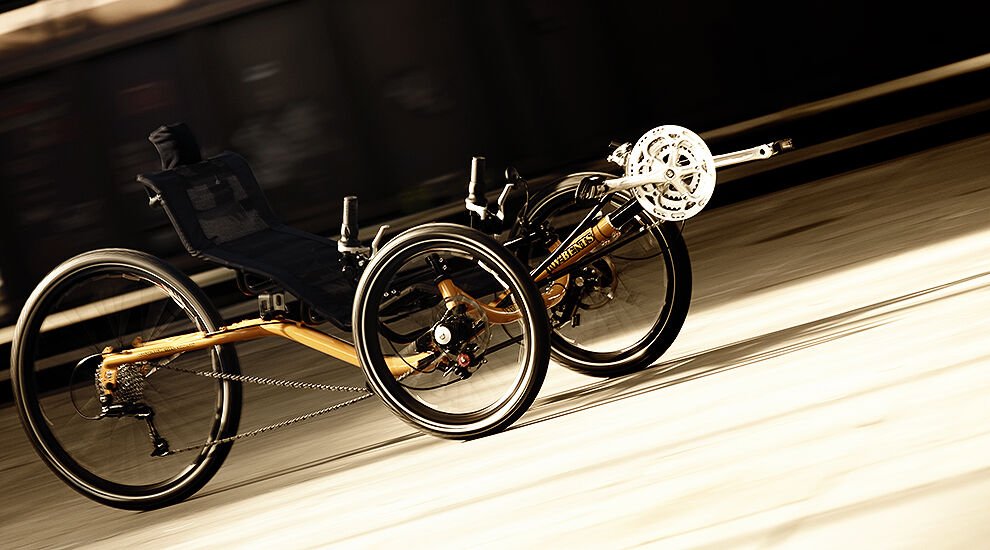Trike aus der frühen Q-Cycles-Zeit. Fotosession September 2008 · Foto: Ecki.